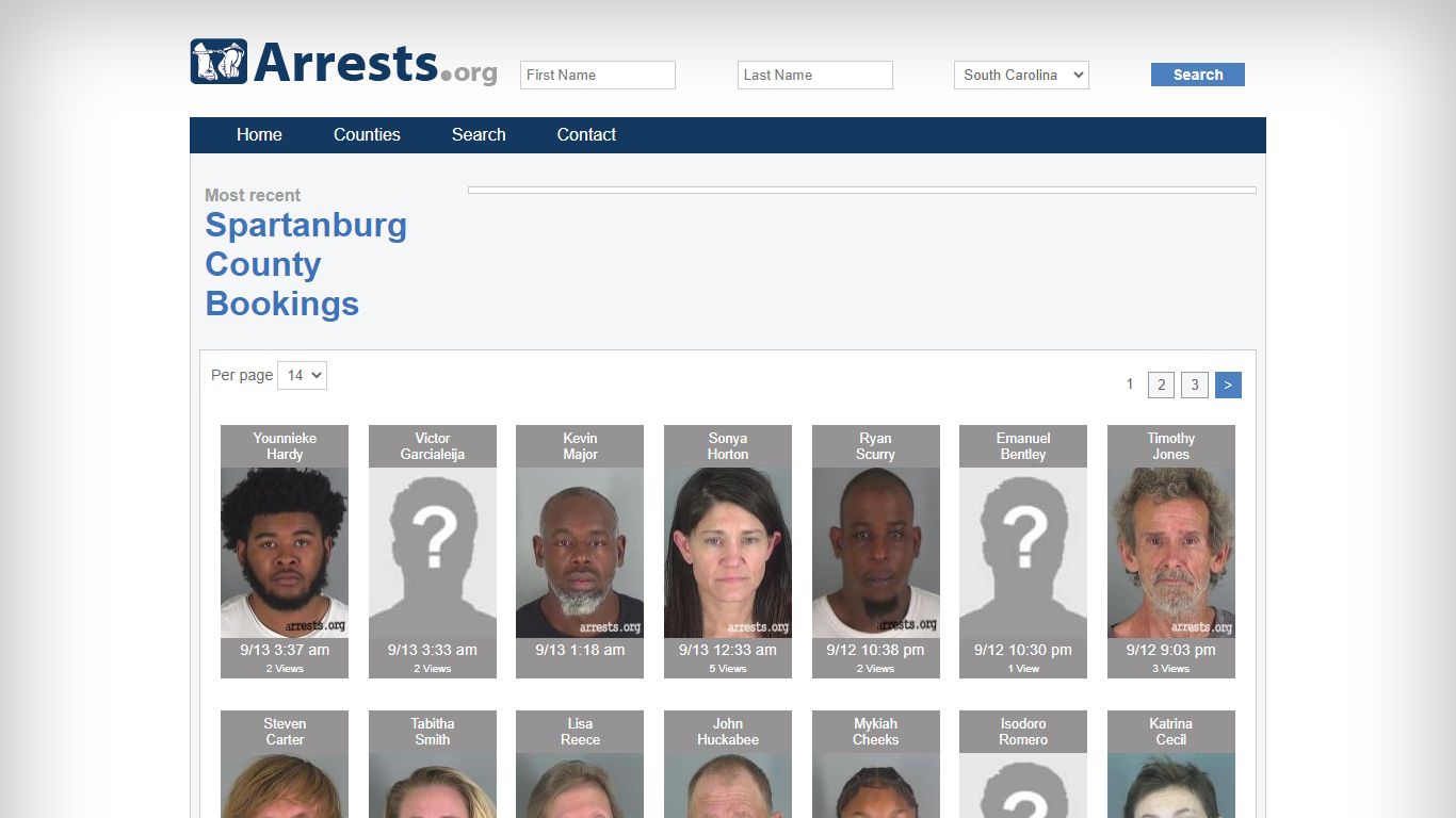 Spartanburg County Arrests and Inmate Search